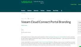
							         Veeam Cloud Connect Portal Branding - Veeam Software								  
							    