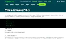 
							         Veeam Licensing Policy - Veeam Software								  
							    