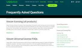 
							         Veeam products licensing FAQ - Veeam Software								  
							    