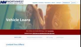 
							         Vehicle Loans | Northwest Federal Credit Union								  
							    