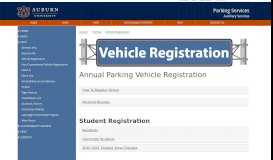 
							         Vehicle Registration - Parking - Auburn University								  
							    