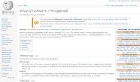 
							         Velocity (software development) - Wikipedia								  
							    