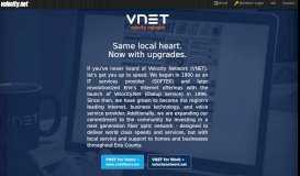 
							         Velocity.Net is VNET Fiber - Same Local Company but with New ...								  
							    