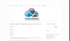 
							         Vembu CloudDR – Disaster Recovery as a Cloud Service | vcloudnine ...								  
							    