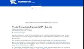 
							         Vendor Compliance Program (VCP) - Canada - Vendor ...								  
							    