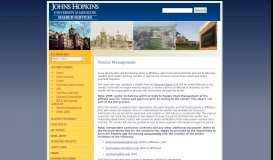 
							         Vendor Management - Johns Hopkins Shared Services								  
							    