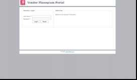 
							         Vendor Planogram Portal - Login								  
							    