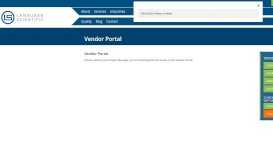 
							         Vendor Portal - Language Scientific								  
							    