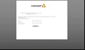 
							         Vendor Portal - Login | Conduent Business Services, LLC AP Workflow								  
							    