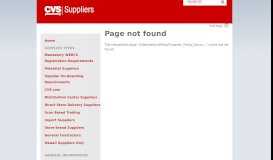 
							         Vendor Portal Security Requestors v6 - CVS Caremark Suppliers								  
							    