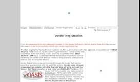 
							         Vendor Registration - West Virginia Purchasing Division								  
							    