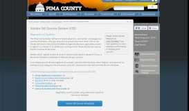 
							         Vendor Self Service System (VSS) - Pima County								  
							    