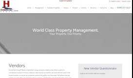 
							         Vendors | HomeRiver Group™ Boise - Boise Property Management								  
							    