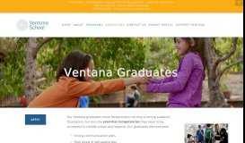 
							         Ventana Graduates — Ventana School								  
							    