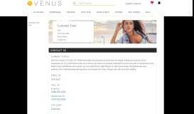 
							         VENUS® Customer Care - Order, Account & Shipping ...								  
							    