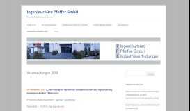 
							         Veranstaltungen 2018 - Ingenieurbüro Pfeffer GmbH								  
							    