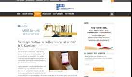 
							         Vereinigte Stadtwerke: Selfservice-Portal mit SAP IS-U Kopplung | IT ...								  
							    