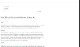 
							         Veröffentlichen im Web aus Power BI - Power BI | Microsoft Docs								  
							    
