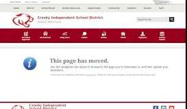 
							         Verification & New Student Registration / Home - Crosby ISD								  
							    