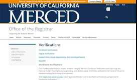 
							         Verifications | Office of the Registrar								  
							    