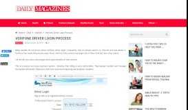 
							         Verifone Driver Login Process - It's easy to Login - Daily Magazines								  
							    