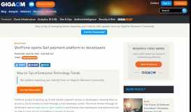 
							         VeriFone opens Sail payment platform to developers – Gigaom								  
							    