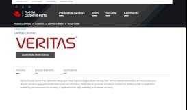 
							         Veritas Cluster - Red Hat Certified Software - Red Hat Customer Portal								  
							    
