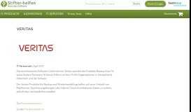 
							         Veritas | IT-Portal Stifter-helfen								  
							    