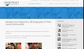 
							         Veritext court reporters and employees in their local communities								  
							    