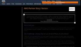 
							         Verizon Case Study – Amazon Web Services (AWS)								  
							    