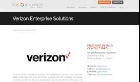 
							         Verizon Enterprise Solutions | The Alliance Partners								  
							    