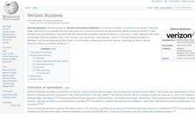 
							         Verizon Enterprise Solutions - Wikipedia								  
							    