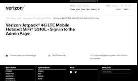 
							         Verizon Jetpack 4G LTE Mobile Hotspot MiFi 5510L - Sign in ...								  
							    