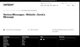 
							         Verizon Messages - Website - Send a Message | Verizon ...								  
							    