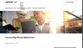 
							         Verizon My Phone Web Portal | Verizon Resource Center								  
							    