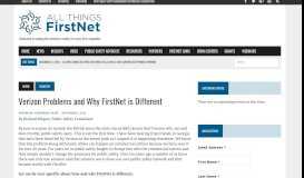 
							         Verizon Problems and Why FirstNet is Different – All Things FirstNet								  
							    