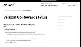 
							         Verizon Up Rewards FAQs								  
							    