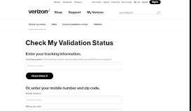 
							         Verizon Wireless: Employment validation status check								  
							    