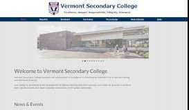 
							         Vermont Secondary College								  
							    