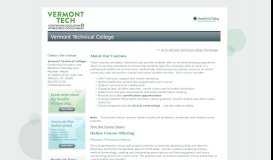 
							         Vermont Technical College - gtQuality Healthcare Education - Health ...								  
							    
