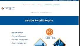 
							         Versify Portal - Operator Logs, NETCompliance, Asset Management ...								  
							    