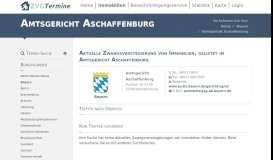 Versteigerungstermine Amtsgericht Aschaffenburg (Bayern)          