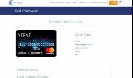 
							         Verve Card - Card Info| Contact and Details								  
							    