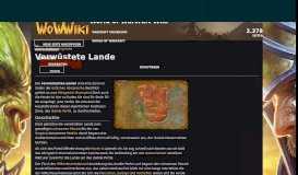 
							         Verwüstete Lande | WoWWiki | FANDOM powered by Wikia								  
							    
