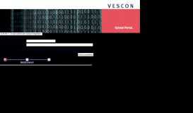 
							         VESCON Upload Portal								  
							    