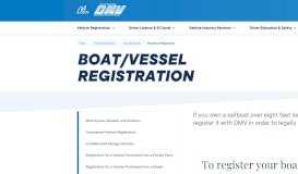 
							         Vessel Boat Registration and Information - DMV - CA.gov								  
							    