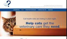 
							         Vet Resources Portal - Have we seen your cat lately?								  
							    