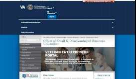 
							         Veteran Entrepreneur Portal - Office of Small & Disadvantaged ...								  
							    