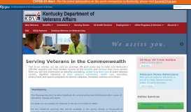 
							         Veterans Affairs : Serving Veterans in the ... - Kentucky.gov								  
							    