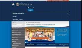 
							         Veterans Benefits Administration Home								  
							    